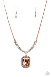 Paparazzi Jewelry Necklace Fit for DRAMA QUEEN - Copper