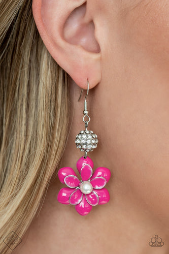 Paparazzi Jewelry Earrings Bewitching Botany - Pink