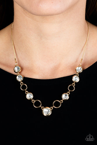 Paparazzi Jewelry Necklace Elegantly Elite - Gold