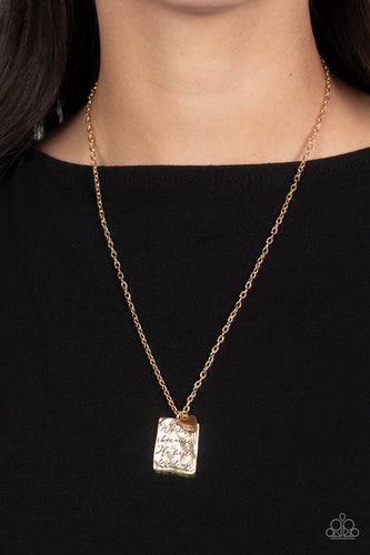 Paparazzi Jewelry Necklace Divine Devotion - Gold