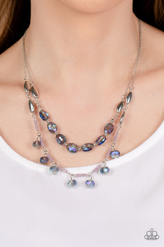Paparazzi Jewelry Necklace Sheen Season - Blue