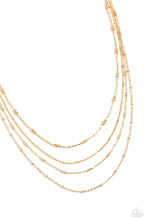 Load image into Gallery viewer, Paparazzi Jewelry Necklace Studded Shimmer - Gold