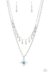 Paparazzi Jewelry Necklace The Second Star To The LIGHT - Blue