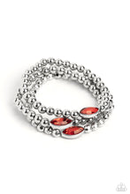 Load image into Gallery viewer, Paparazzi Jewelry Bracelet Twinkling Team - Red