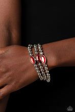Load image into Gallery viewer, Paparazzi Jewelry Bracelet Twinkling Team - Red