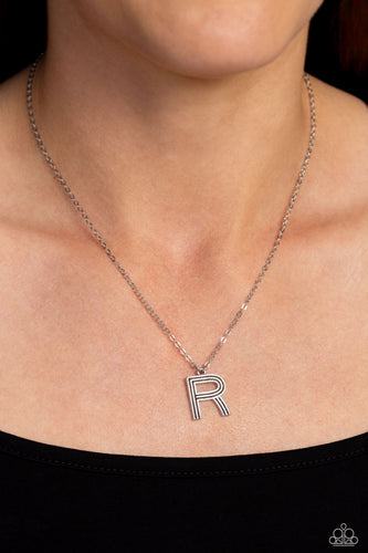 Paparazzi Jewelry Necklace Leave Your Initials - Silver - R