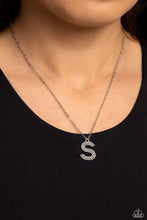 Load image into Gallery viewer, Paparazzi Jewelry Necklace Leave Your Initials - Silver - S