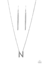 Load image into Gallery viewer, Paparazzi Jewelry Necklace Leave Your Initials - Silver - N