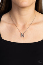 Load image into Gallery viewer, Paparazzi Jewelry Necklace Leave Your Initials - Silver - N