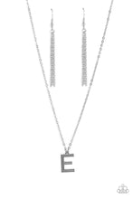 Load image into Gallery viewer, Paparazzi Jewelry Necklace Leave Your Initials - Silver - E