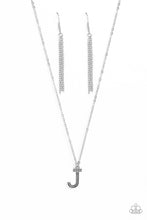 Load image into Gallery viewer, Paparazzi Jewelry Necklace Leave Your Initials - Silver - J