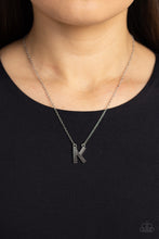 Load image into Gallery viewer, Paparazzi Jewelry Necklace Leave Your Initials - Silver - K