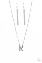 Load image into Gallery viewer, Paparazzi Jewelry Necklace Leave Your Initials - Silver - K