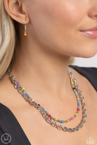 Paparazzi Jewelry Necklace A Pop of Color - Multi