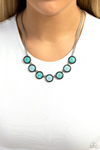 Paparazzi Jewelry Necklace Looking for DOUBLE - Blue
