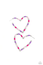 Load image into Gallery viewer, Paparazzi Jewelry Earrings Striped Sweethearts