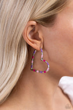 Load image into Gallery viewer, Paparazzi Jewelry Earrings Striped Sweethearts