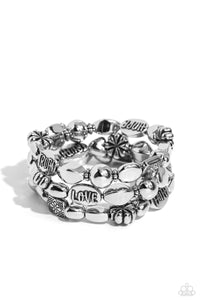 Paparazzi Jewelry Bracelet Enchanting Emotion - Silver