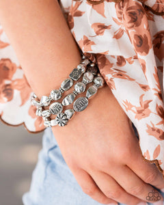 Paparazzi Jewelry Bracelet Enchanting Emotion - Silver