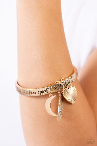 Paparazzi Jewelry Bracelet Free-Spirited Fantasy - Gold