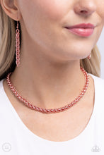 Load image into Gallery viewer, Paparazzi Jewelry Neck Braided Battalion - Pink