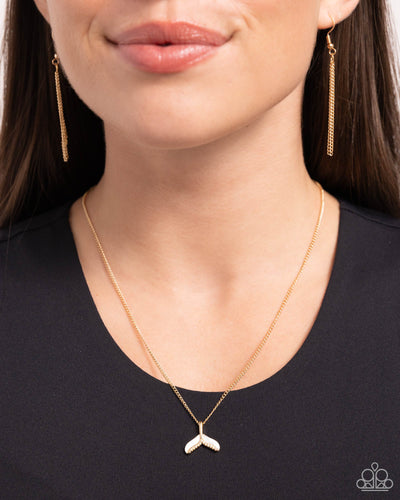 Paparazzi Jewelry Necklace Mermaid Masterpiece - Gold