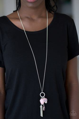 Paparazzi Jewelry Necklace Haute Heartbreaker Pink