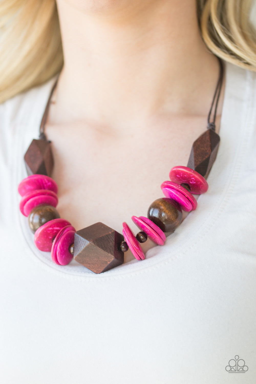 Paparazzi Jewelry Wooden Pacific Paradise Pink