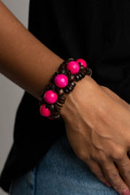 Load image into Gallery viewer, Paparazzi Jewelry Wooden Tropical Temptations - Pink