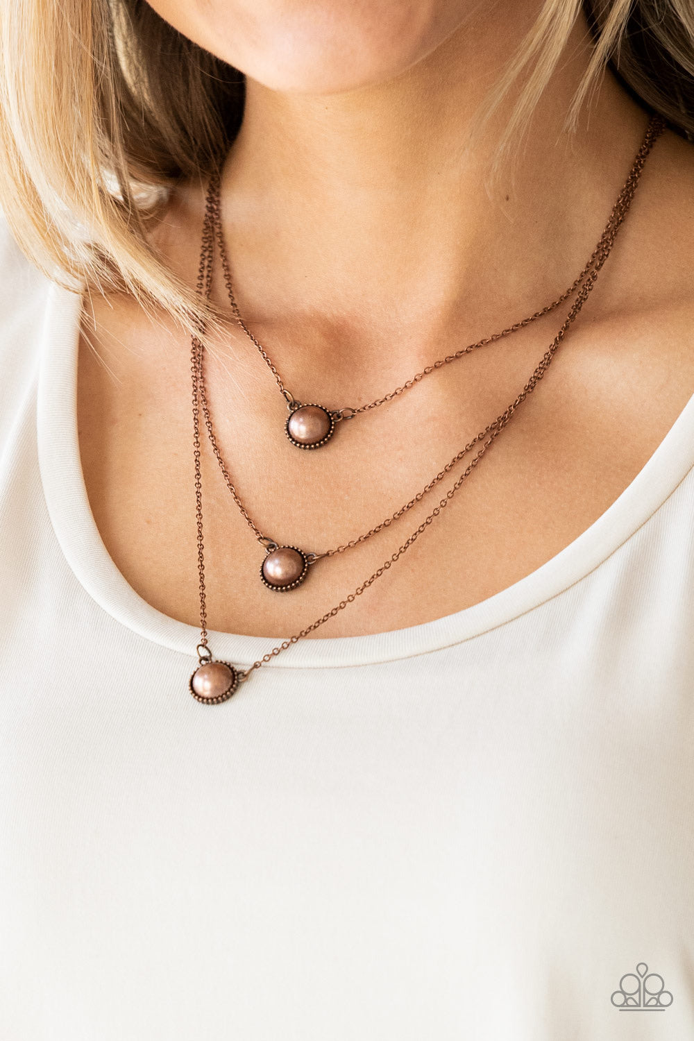 Paparazzi Jewelry Necklace A Love For Luster - Copper