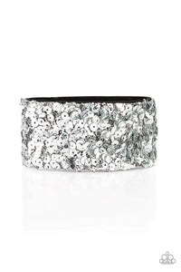 Paparazzi Jewelry Bracelet Starry Sequins - Silver