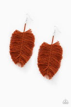 Load image into Gallery viewer, Paparazzi Jewelry Earrings Hanging by a Thread - Brown