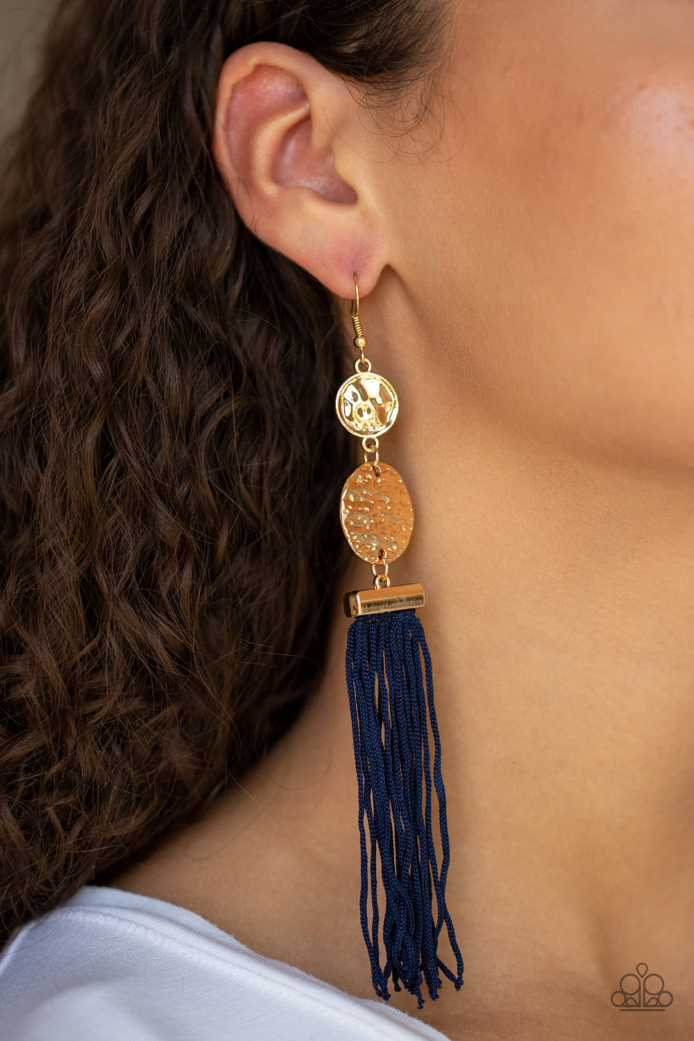 Paparazzi Jewelry Earrings Lotus Gardens - Blue