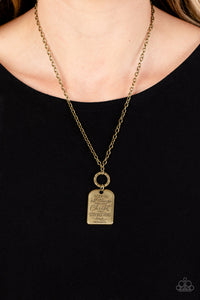 Paparazzi Jewelry Necklace Persevering Philippians - Brass