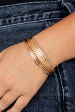 Load image into Gallery viewer, Paparazzi Exclusive Bracelet This Girl is on WIRE - Gold