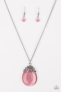 Paparazzi Jewelry Necklace Nightcap and Gown - Pink