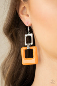 Paparazzi Jewelry Earrings Twice As Nice - Orange