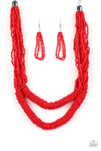 Load image into Gallery viewer, Paparazzi Jewelry Necklace Right As RAINFOREST - Red