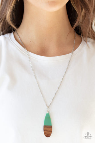 Paparazzi Jewelry Necklace Going Overboard - Green