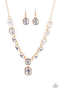 Paparazzi Jewelry Necklace The Right To Remain Sparkly - Gold