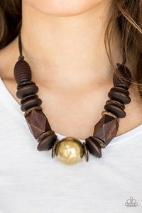 Paparazzi Jewelry Wooden Turks Getaway - Brass