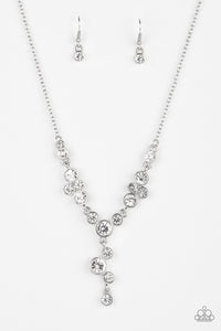 Paparazzi Necklace Five-Star Starlet - White