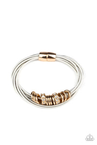 Paparazzi Jewelry Bracelet Magnetically Metro - Gold