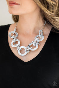 Paparazzi Jewelry Necklace Chromatic Charm - Silver