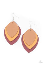 Load image into Gallery viewer, Paparazzi Jewelry Earrings Light as a LEATHER - Red