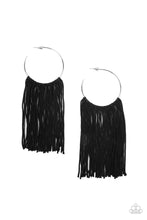 Load image into Gallery viewer, Paparazzi Jewelry Earrings Flauntable Fringe - Black