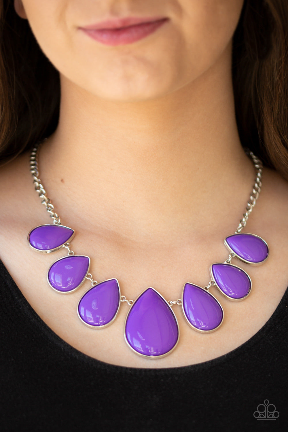 Paparazzi Jewelry Necklace Drop Zone - Purple