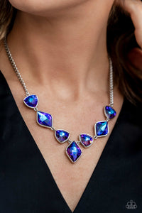 Paparazzi Jewelry Necklace Glittering Geometrics - Purple