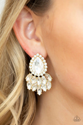 Paparazzi Jewelry Earrings A Breath of Fresh HEIR - Gold