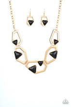 Load image into Gallery viewer, Paparazzi Jewelry Necklace GEO-ing, GEO-ing, Gone - Gold